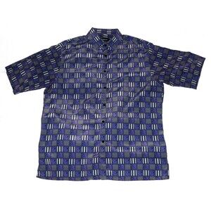 Bassiri Limited Collection Men's Short Sleeve Button Front Shirt Casual Size 2XL
